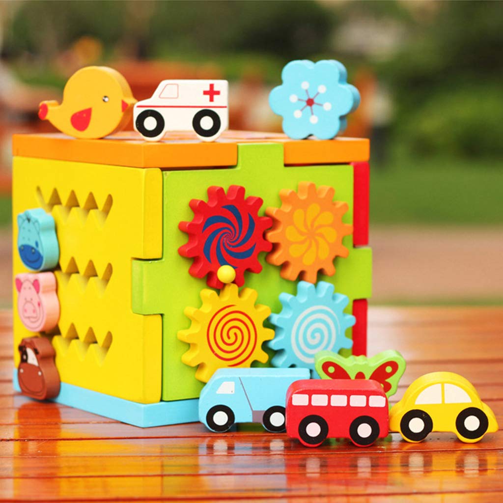 Primul meu cub de activitati, Zola®, 5 activitati, multicolor, din lemn, cu activitati care dezvolta inteligenta copilului Primul meu cub de activitati, Zola®, 5 activitati, multicolor, din lemn, cu activitati care dezvolta inteligenta copilului